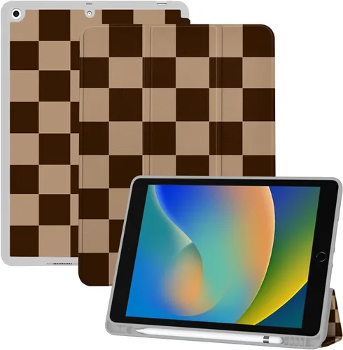 Miniatura 12 de Compatible con iPad de 10.2 pulgadas, Funda de 9ª/8ª/7ª Generación (2021/2020/2019) con Soporte para Lápiz/Parte Trasera de TPU Suave con Función