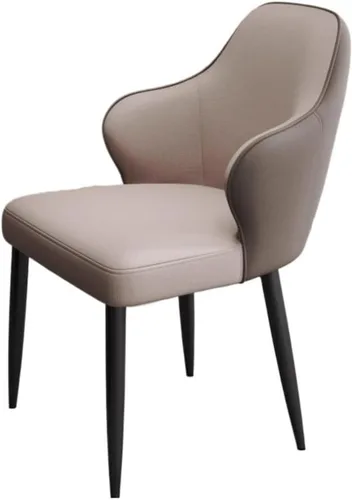 Miniatura 7 de Sillas de comedor, modernos sillones tapizados con respaldo para sala de estar, comedor, sillas para comedor (naranja)