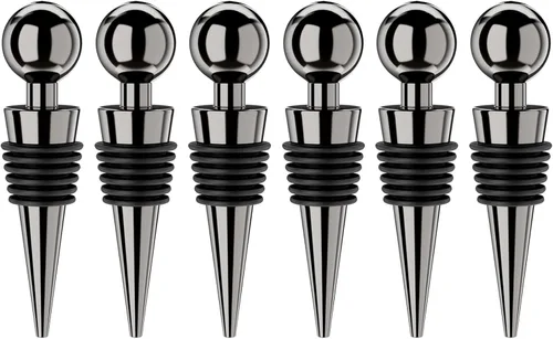 Miniatura 14 de Tapones de vino para botellas de vino, 3 unidades, tapón de botella de vino al vacío con corchos de vino reutilizables de silicona, a prueba