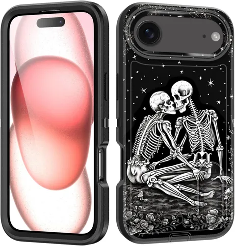 Miniatura 38 de Funda para iPhone Air con soporte integrado, a prueba de golpes, polvo y caídas, 3 capas, grado militar, funda protectora para iPhone Air de 6.5
