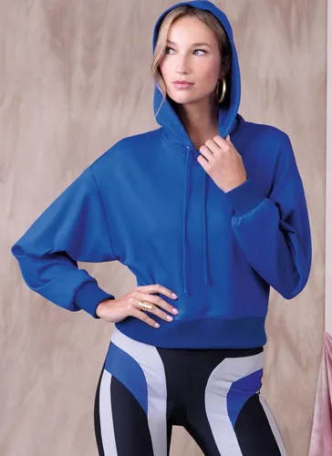 Miniatura 8 de Vogue Misses - Paquete de patrón de costura para tops y leggings de talle alto, código de diseño V1945, tallas XS-S-M-L-XL-XXL, multicolor
