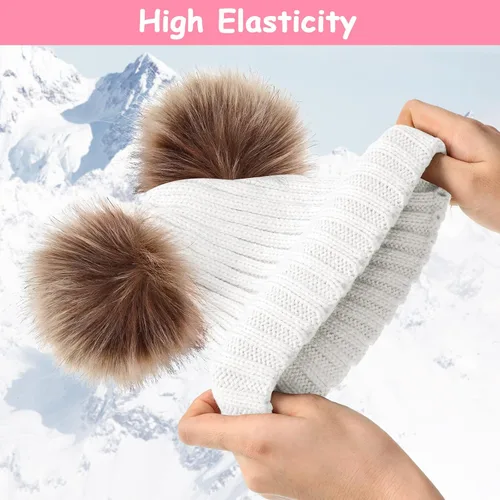 Miniatura 3 de Paquete de 4 gorros de invierno para niños de 1 a 6 años