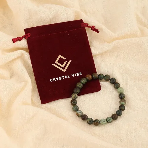 Miniatura 78 de Crystal Vibe Pulseras de cuentas de 0.315 in para mujeres y hombres, pulseras de cristal con piedras preciosas naturales, tamaño elástico ajustable