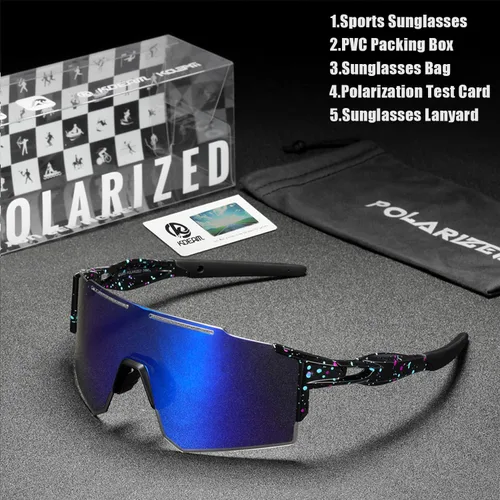Miniatura 6 de Gafas de sol deportivas polarizadas para hombres y mujeres, gafas de sol para correr, jóvenes, ciclismo, béisbol, protección UV400 C3