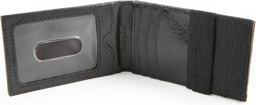 Miniatura 5 de Cartera RFID para hombre con bolsillo frontal delgado, Negro -, ID interno