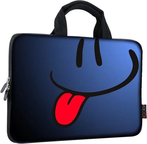 Miniatura 19 de iColor 11 11.6 12 12.1 12.5 Bolso de transporte para laptop, funda para Chromebook, portátil, ultrabook, tableta con asa, tote de neopreno