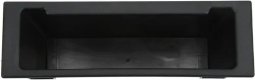 Miniatura 8 de Caja de almacenamiento de radio de audio estéreo para automóvil, organizador de tablero de instrumentos 1DIN, ABS negro, bolsillo de repuesto