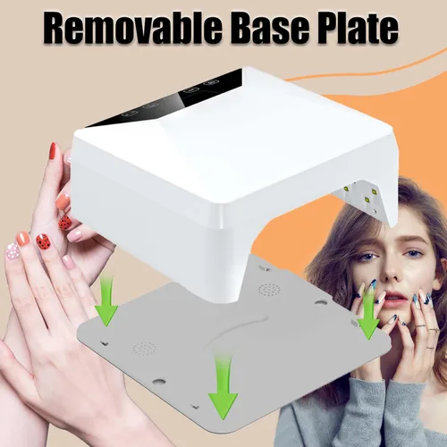 Miniatura 5 de Lámpara de pie UV, lámpara UV recargable de 78 W para pies, secador de uñas LED con soporte telescópico oculto, esmalte de uñas inalámbrico