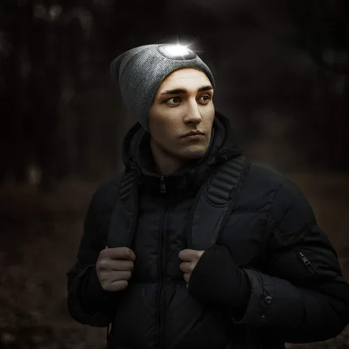 Miniatura 60 de Etsfmoa Gorro unisex con la luz, regalos para hombres, papá, padre, gorras recargables por USB