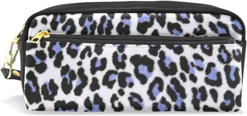 Miniatura 12 de Estuche portátil de gran capacidad con diseño floral de frutas de fresa, bolsa de maquillaje de piel sintética, organizador de maquillaje con asa