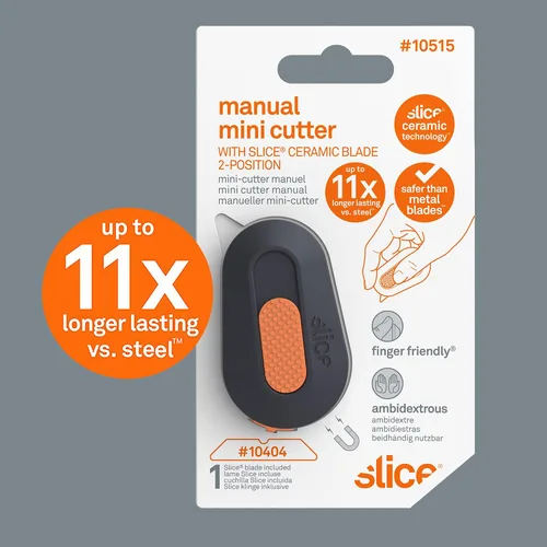 Miniatura 5 de Cortador de Cajas Mini Slice Retráctil Manual Cortador de Cajas de Cerámica Seguro que Dura 11 Veces Más que el Metal Abridor de Cajas Cielo