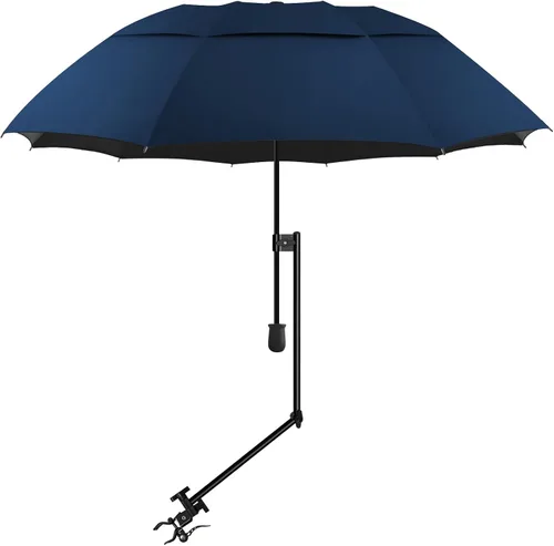 Miniatura 36 de XLINGZA Sombrilla de playa UPF 50+ con abrazadera universal ajustable