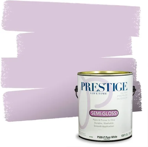 Miniatura 38 de PRESTIGE Pinturas de pintura interior e imprimación en uno, 1 galón, plano, combinación comparable de Sherwin Williams* Kimono Violet*