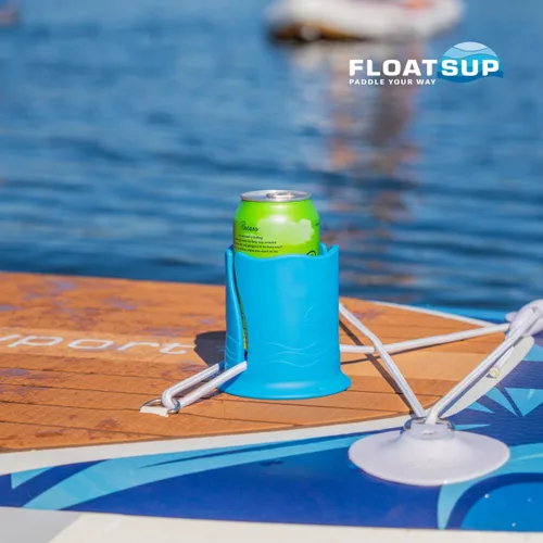 Miniatura 2 de Soporte para vasos para tabla de remo, soporte para bebidas de SUP y kayak, se adapta a latas y botellas de agua de hasta 3 pulgadas, asegura debajo