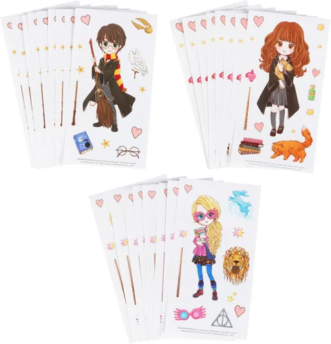 Miniatura 4 de Harry Potter Tarjetas del día de San Valentín con calcomanías para niños, paquete de 28 tarjetas y sobres, personajes de anime de Harry, Hermione