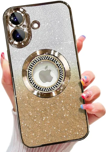 Miniatura 349 de Misscase Funda magnética con purpurina para iPhone 11 compatible con MagSafe, protección completa, delgada, a prueba de golpes, antiarañazos