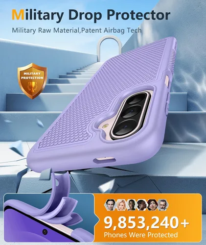 Miniatura 425 de FNTCASE Funda para iPhone 17 Pro: Fundas delgadas translúcidas de color azul claro compatibles con MagSafe, protección completa de la cámara