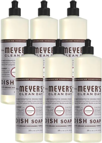 Miniatura 31 de Mrs. Meyer's - Detergente líquido para platos, aroma a pinos de Iowa, fórmula biodegradable, edición limitada, paquete de 3 unidades, 16 fl oz