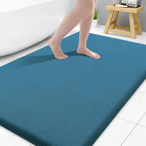 Miniatura 122 de Smiry Tapetes de Baño de Espuma Viscoelástica 36 x 24 pulgadas, Tapetes de Baño Extra Suaves y Absorbentes, Alfombra Antideslizante Lavable