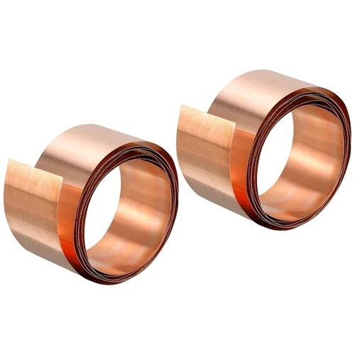 Miniatura 30 de Uxcell Hoja de rollo de hoja de cobre, 3 piezas 0.000x3.937x39.370 in rollo de hoja de cobre puro para manualidades, reparaciones eléctricas, puesta