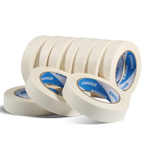 Miniatura 9 de Cinta de Pintor Negra, 1" x 60 Yardas x 10 Rollos (600 Yardas en Total) - Cinta de Enmascarar de Adhesión Media para Pintura, Etiquetado, Negro