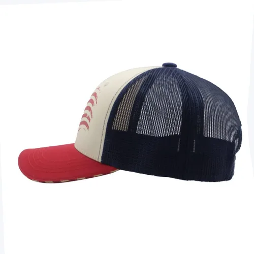 Miniatura 7 de Fits Y'all USA Flag Americana Structured Trucker Hat for Unisex and 3XL Oversize