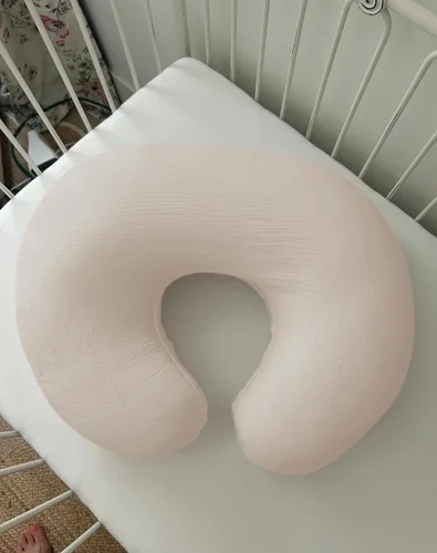 Miniatura 3 de Fundas de almohada de lactancia, funda de muselina para almohadas de lactancia, cómodas para bebés niñas y niños (rosa polvoriento)