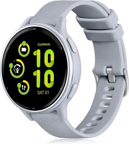 Miniatura 9 de GEAK Compatible con correas de reloj Garmin Vivoactive 5/Garmin Vivoactive 3, banda de silicona de 20 mm para Vivoactive 3 Music/Vivomove