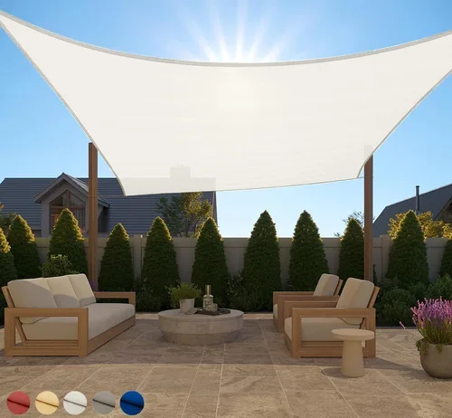 Miniatura 49 de GORILLA GRIP Toldo rectangular resistente con protección UV, resistente a la decoloración, desgarros y al óxido, bordes curvos que bloquean la luz