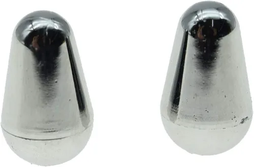 Miniatura 7 de KAISH 2 piezas Interruptor Selector de Pastilla de 5 Vías Punta Interruptor Tapa Interruptor Botón para USA Stratocaster/Strat Envejecido Blanco