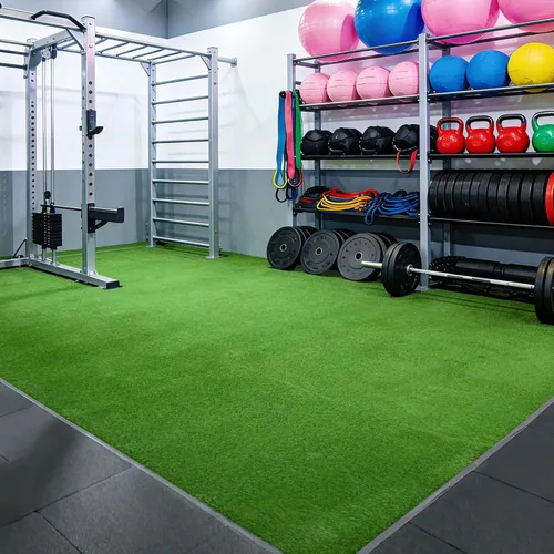 Miniatura 15 de Yescom Entrenamiento deportivo para gimnasio al aire libre, césped para entrenamiento Crossfit, equipo de empuje y tracción de 65 x 5 pies