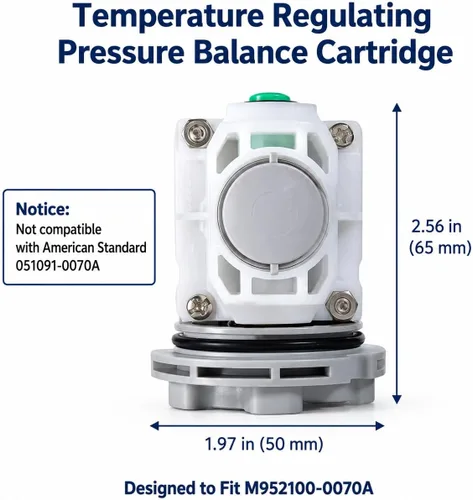 Miniatura 3 de ALITZ Cartucho de ducha de equilibrio de presión de repuesto para American Standard M952100-0070A, compatible con válvula de ducha R110 R115 R120