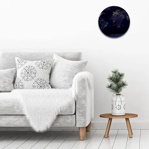 Miniatura 38 de Reloj de pared de madera con mapa del mundo antiguo, estilo nostálgico, Atlas histórico, diseño vintage, impresión de madera, reloj de pared