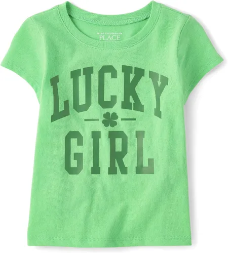 Miniatura 18 de The Children's Place Baby Girls' and Toddler All Holidays,Birthdays Short Sleeve Graphic T-Shirts