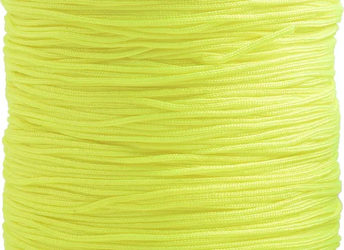 Miniatura 151 de KONMAY 1 rollo de cuerda de nailon para hacer pulseras de 150 yardas, trenzado de nailon Shamballa Macramé/cordón de cuentas de 0.4mm, cordón