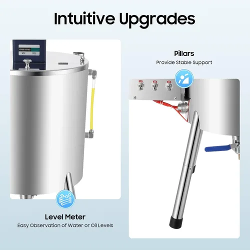 Miniatura 8 de Máquina de llenado de mezcla de agitación de calefacción automática comercial de 15L/4Gal, máquina de llenado de lápiz labial 110v 1500w