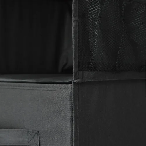Miniatura 2 de Organizador colgante de armario de 6 estantes con cajones, almacenamiento de ropa plegable, portátil, estantes colgantes para ropa y zapatos, 47 x