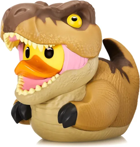 Miniatura 11 de Figura afelpada TUBBZ: figura coleccionable de Jurassic Park de tiranosaurio de cosplay, en forma de pato de goma suave afelpado T-rex (peluche)