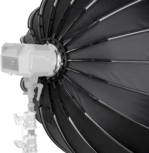 Miniatura 7 de Fotodiox DLX - Caja de luz parabólica de enfoque de 56 pulgadas con anillo de velocidad Bowens – 56 pulgadas (55.1 in) enfocable y plegable
