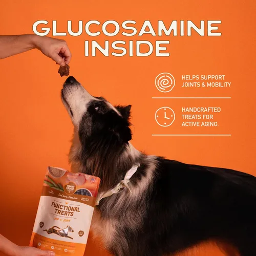 Miniatura 6 de Smart Cookie All Natural Dog Treats - Galletas saludables para perros de pollo para cadera y articulaciones con glucosamina, ideales para perros