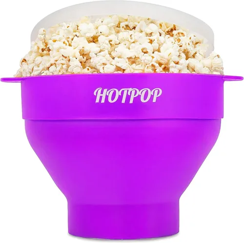Miniatura 23 de El original Hotpop - Palomitas de maíz para microondas, máquina de palomitas de silicona, cuenco plegable sin BPA y apto para lavavajillas - 20 Gris