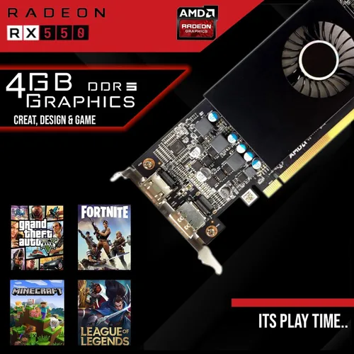 Miniatura 4 de TechMagnet PC de escritorio para juegos, Intel i5 6ª generación, Zeus Pro 6, RX 550, 16 GB de RAM, SSD de 1 TB, monitor de 27 pulgadas y 165 Hz