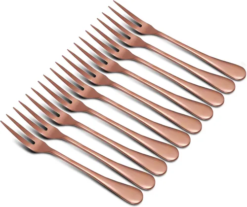 Miniatura 13 de Tenedores de Acero Inoxidable de Cangrejo Negro, Tenedor Escargot de 2 Puntas para Degustar Aperitivos, Tenedores Portátiles para Cóctel, Ensalada