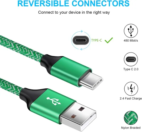 Miniatura 4 de Cable de carga tipo C de carga rápida para Samsung Galaxy S26 S26+ S26 Ultra S25 FE S24 S23 S22 S21 Ultra S20 FE A16 A15 A14 5G A55 A54 A53 A10E A11