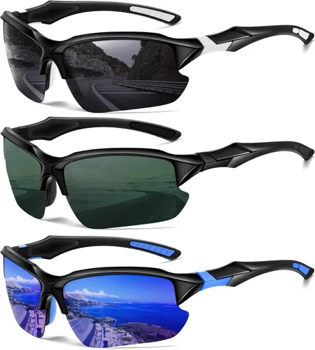 Miniatura 15 de Sports Polarized Sunglasses for Men Cycling Running Fishing UV Protection Sun Glasses Lightweight Half Frame Goggles