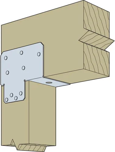 Miniatura 4 de Simpson Strong-Tie EPC6Z EPCZ ZMAX - Tapa de poste galvanizado para 6X (paquete de 10)