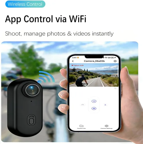 Miniatura 3 de Mini cámara corporal H88, 1080P FHD cámara de acción portátil, cámara de cuerpo del tamaño del pulgar y funda impermeable 30M bajo el agua