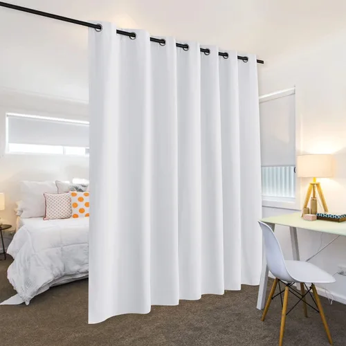 Miniatura 49 de RYB HOME - Cortinas extra largas con bloqueo de luz, persianas opacas insonorizadas para privacidad para cine en casa, oficina, fondo de patio, sala