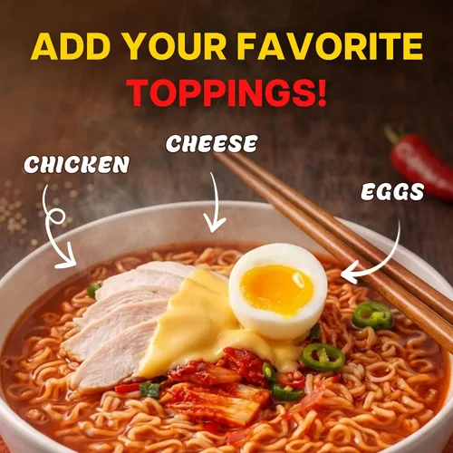Miniatura 7 de Nongshim Kimchi Instant Ramen - Tazón para sopa de fideos, paquete de 6, Ramyun coreano con verduras, apto para microondas