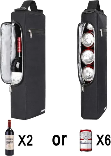Miniatura 2 de AROUY Bolsa térmica de golf – Accesorios para hombres, pequeña hielera de cerveza con aislamiento suave con capacidad para 6 latas o dos botellas
